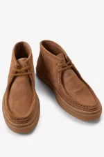 Fred Perry Mid Dawson Men’s Boots Dark Coffee | TFLCV0967