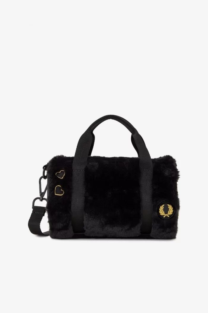 Fred Perry Mini Barrel Women’s Bags Black | NFWEB0829