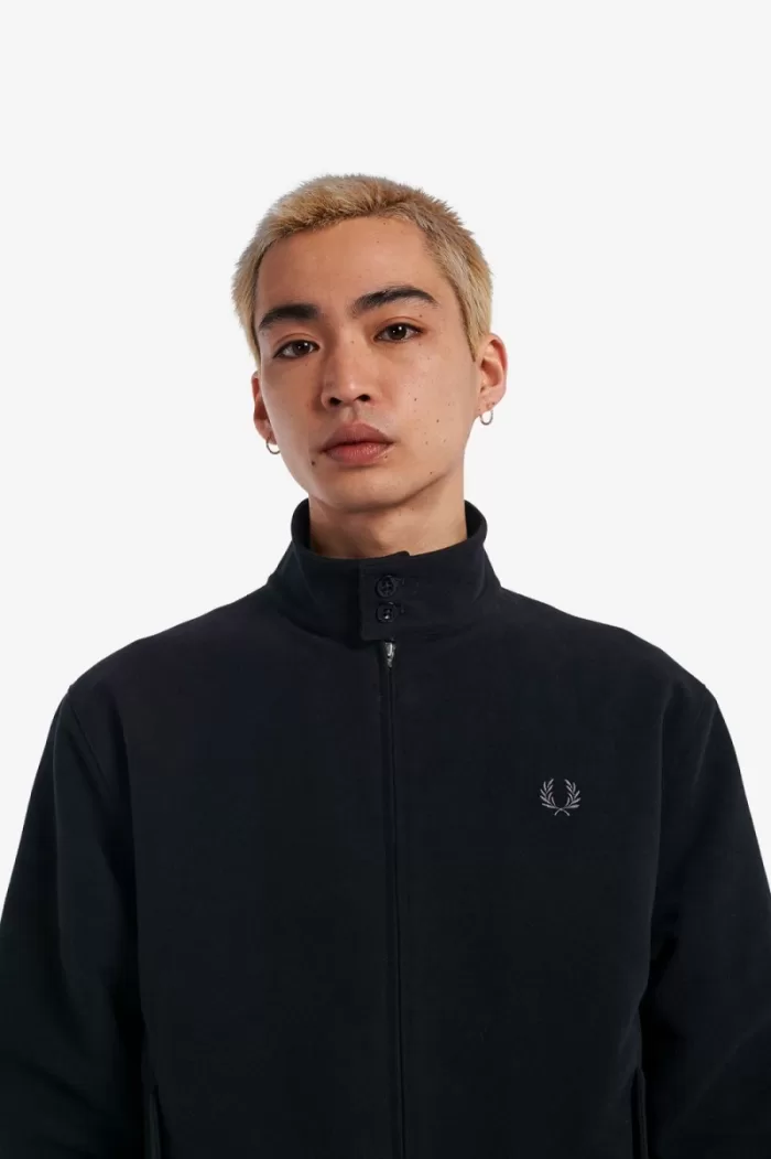 Fred Perry Moleskin Harrington Men’s Jackets Black | TDMKL3285