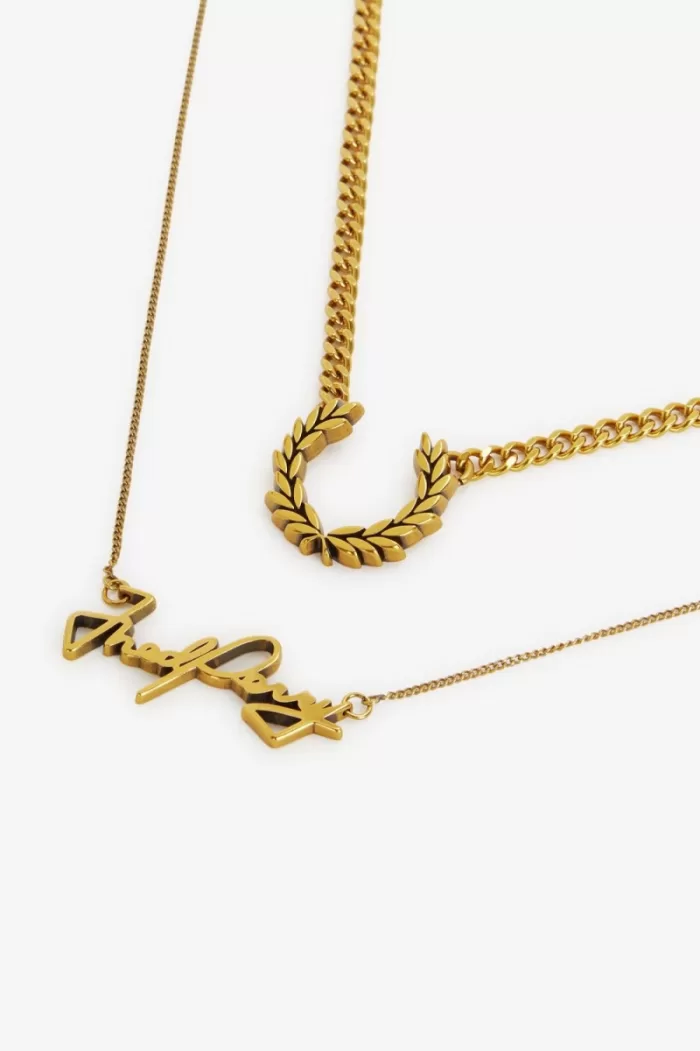 Fred Perry Necklace Women’s Jewellery Gold | OJYAT3492