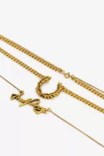 Fred Perry Necklace Women’s Jewellery Gold | OJYAT3492