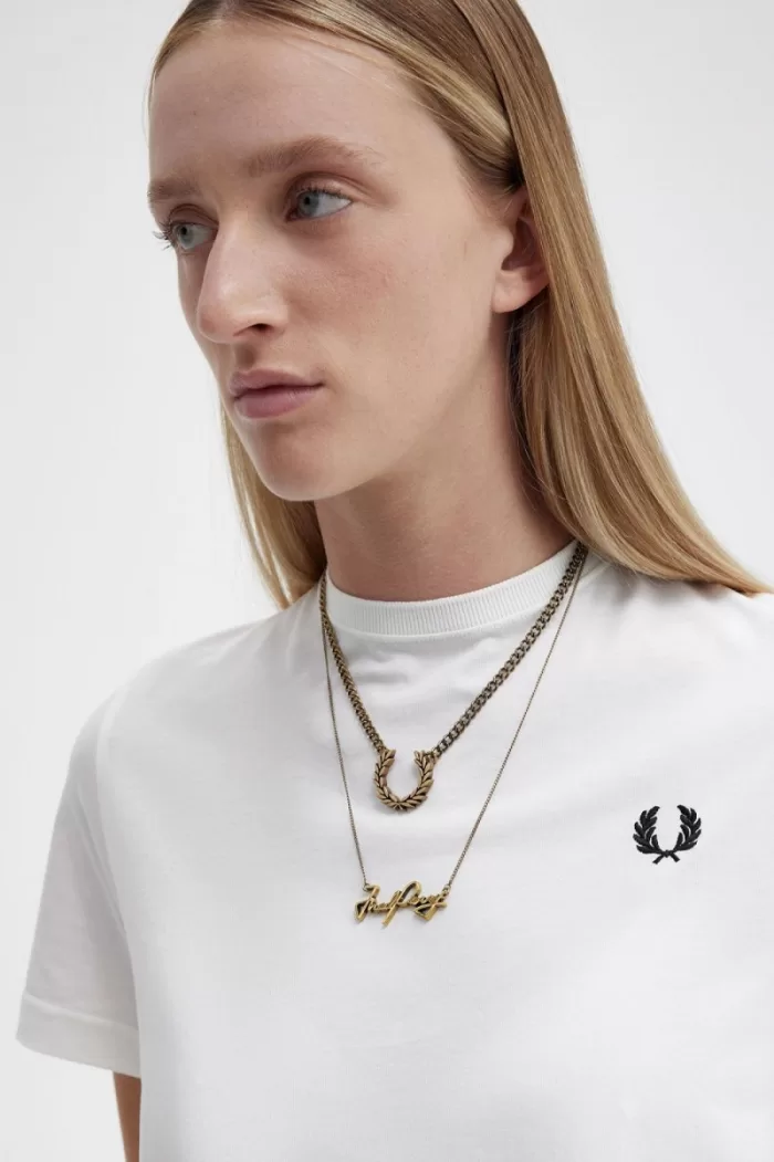 Fred Perry Necklace Women’s Jewellery Gold | OJYAT3492