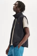 Fred Perry Nylon Men’s Vest Anchor Grey | UJWNT1736