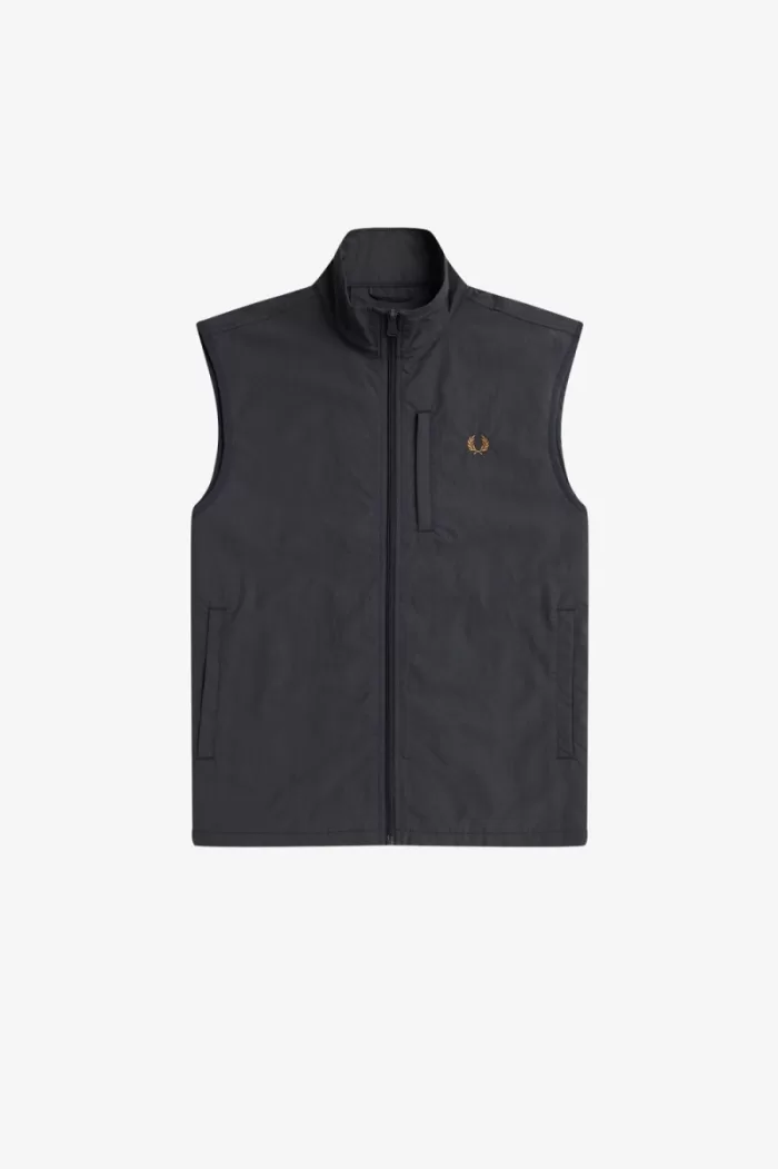 Fred Perry Nylon Men’s Vest Anchor Grey | UJWNT1736