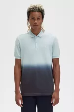 Fred Perry Ombre Men’s Shirt Light Aqua | DOBHR6518