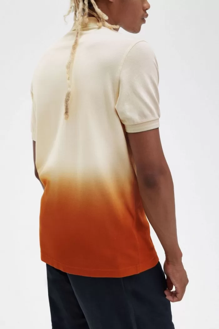 Fred Perry Ombre Men’s Shirt Silky Peach | CPOKE0912