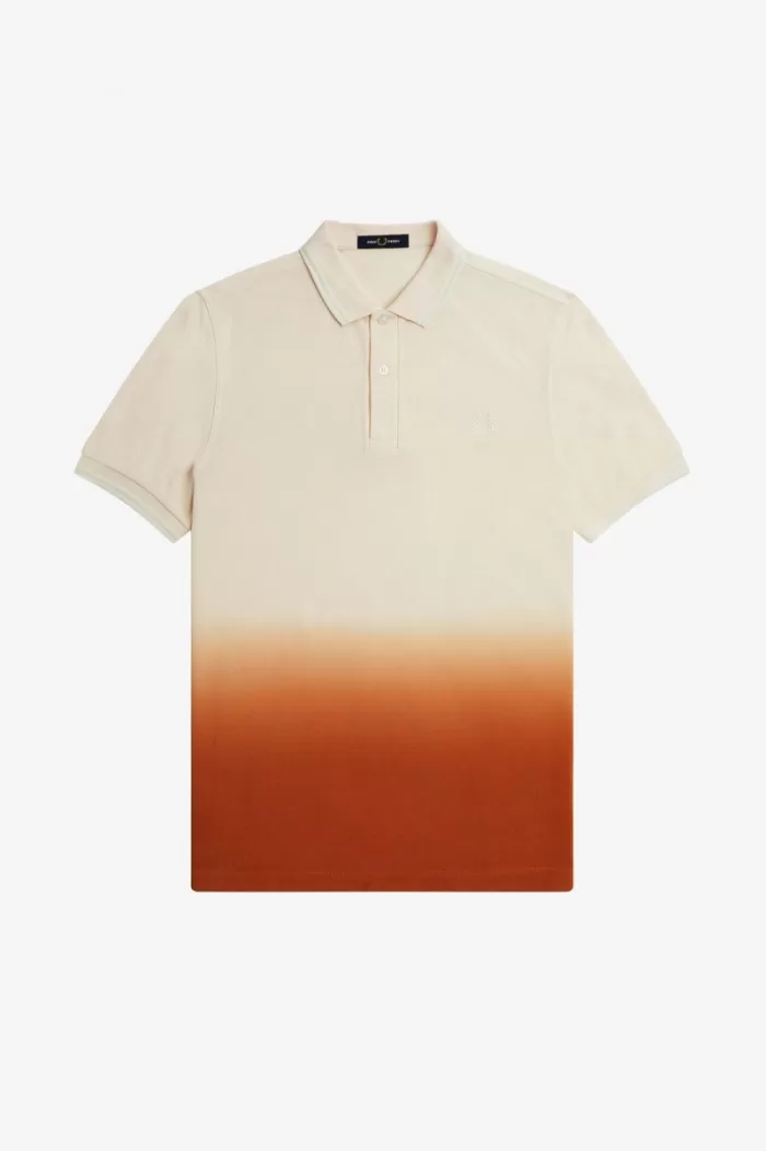 Fred Perry Ombre Men’s Shirt Silky Peach | CPOKE0912