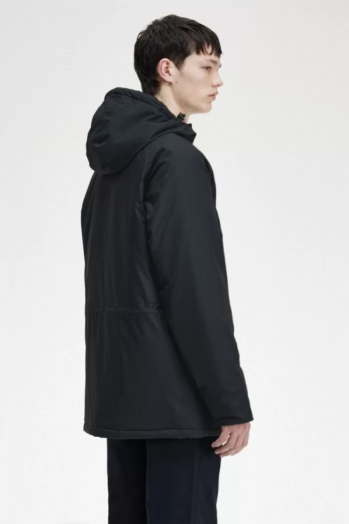 Fred Perry Padded Zip Through Men’s Jackets Black | XBSJE4527