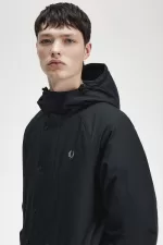 Fred Perry Padded Zip Through Men’s Jackets Black | XBSJE4527