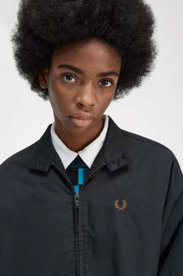 Fred Perry Padded Zip-Through Women’s Jackets Black | YTNVX5391