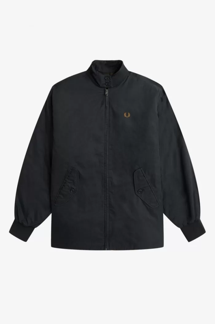 Fred Perry Padded Zip-Through Women’s Jackets Black | YTNVX5391