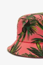 Fred Perry Palm Print Bucket Women’s Hats Coral Heat | SLIYO5276