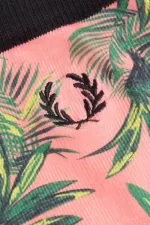 Fred Perry Palm Print Women’s Socks Coral Heat | ZIFUE2731