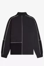 Fred Perry Piped Shell Men’s Jackets Black | CBQUV6194