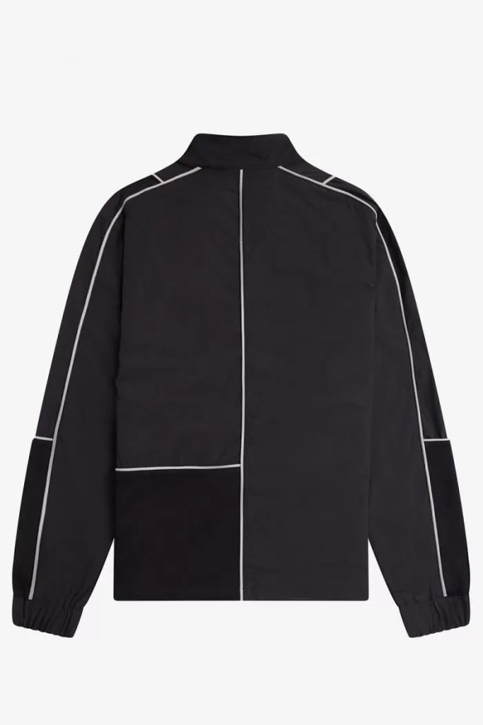 Fred Perry Piped Shell Men’s Jackets Black | CBQUV6194