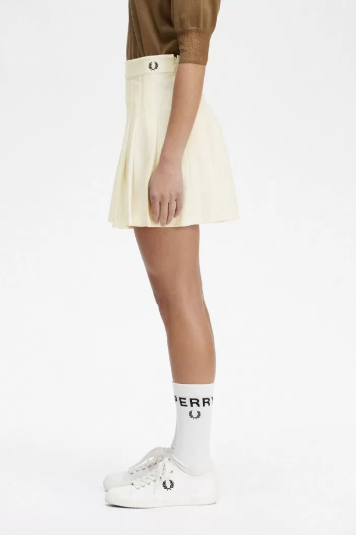 Fred Perry Pleated Tennis Women’s Skirts Beige | DAPUN1857