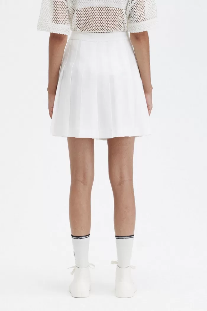 Fred Perry Pleated Tennis Women’s Skirts Snow White | OKNET1760