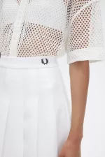 Fred Perry Pleated Tennis Women’s Skirts Snow White | OKNET1760