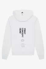 Fred Perry Printed Hooded Sweat Men’s Shirt White | BWFHS8035