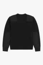 Fred Perry Printed Men’s Jumper Black | VARNT6203