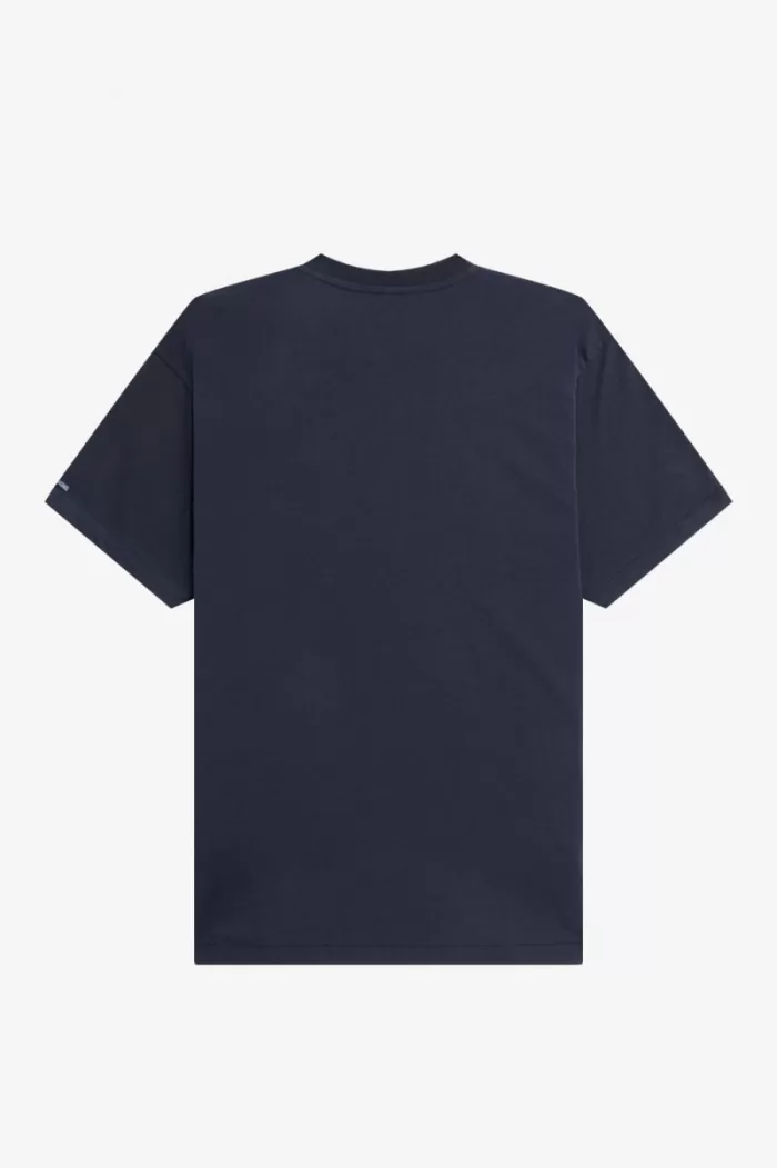 Fred Perry Printed Men’s T-Shirt Navy Blue | DSXTK2693