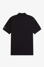 Fred Perry Printed Sleeve Men’s Polo Shirt Black | HTPFQ8601