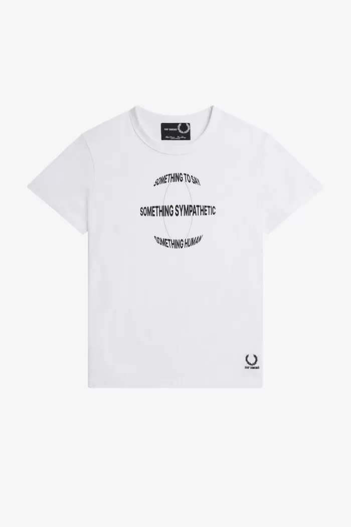 Fred Perry Printed Slim-Fit Men’s T-Shirt White | KSQRT4107