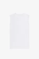 Fred Perry Printed Vest Men’s T-Shirt White | VIXQA3486