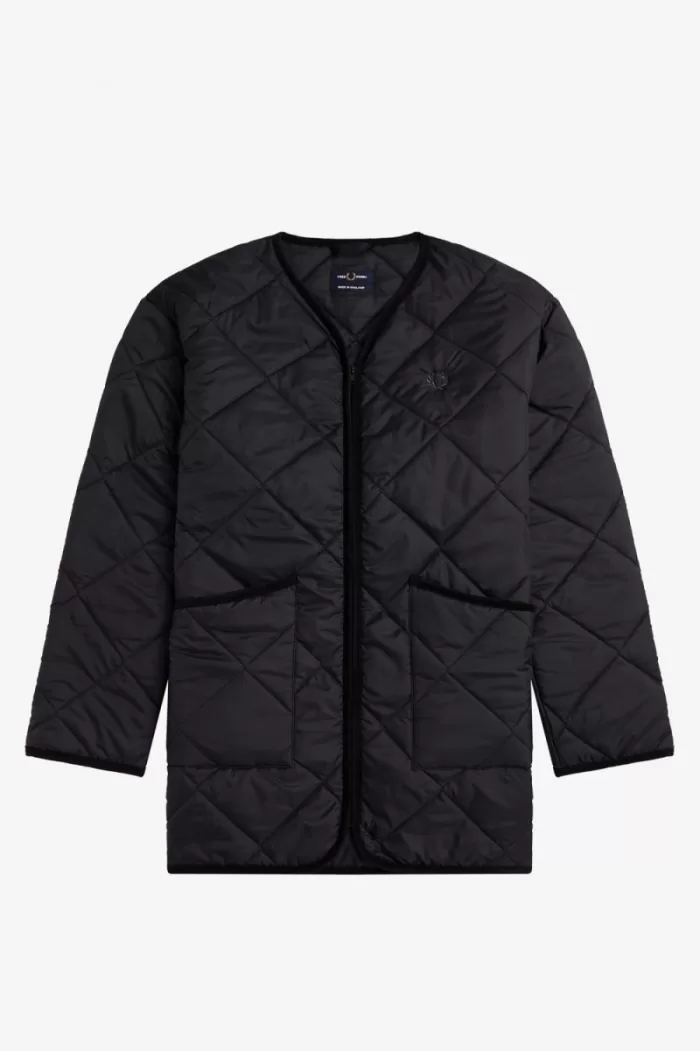 Fred Perry Quilted Liner Men’s Jackets Lamp Black | EBYIC4069