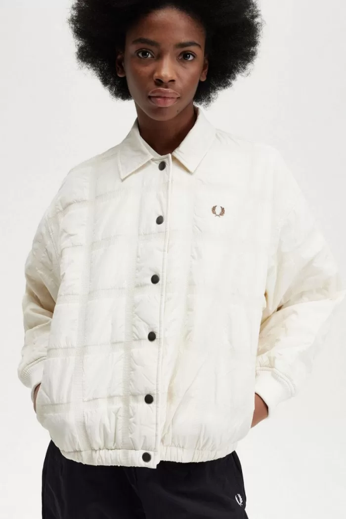 Fred Perry Quilted Women’s Jackets Beige | GTCUI4653