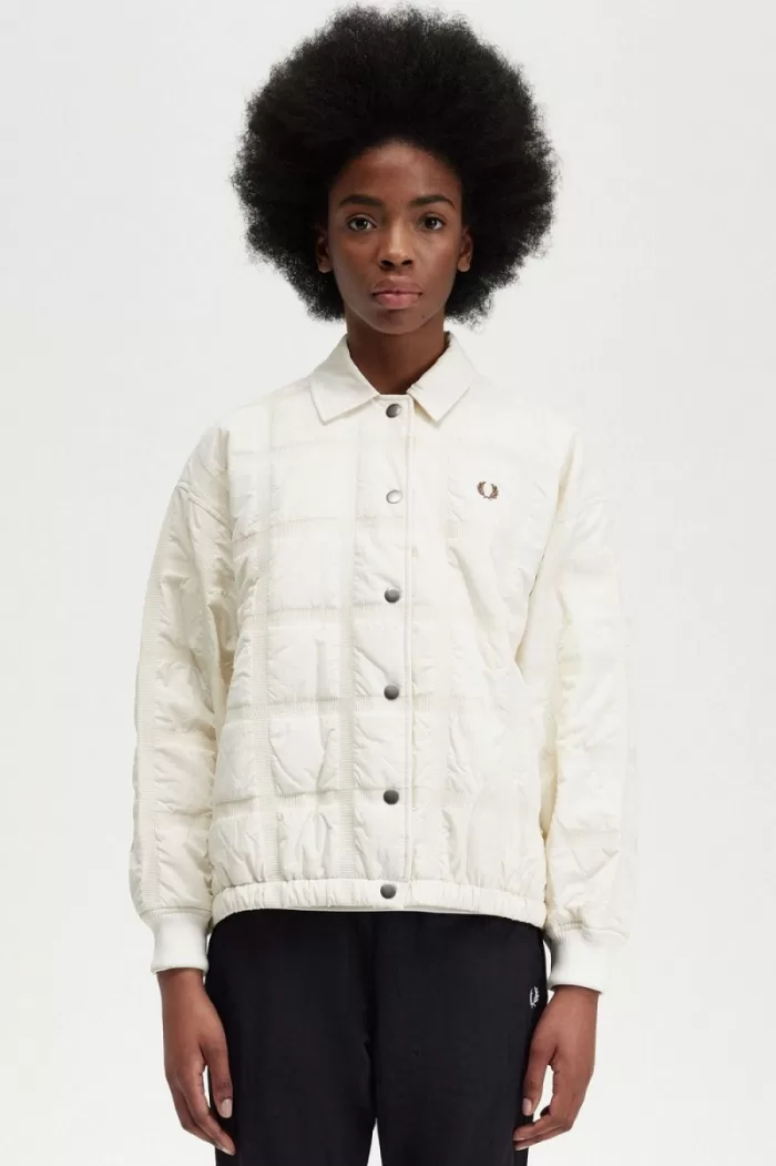 Fred Perry Quilted Women’s Jackets Beige | GTCUI4653