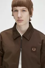 Fred Perry Quilted Zip Through Men’s Jackets Burnt Tobacco | VXFWZ0147