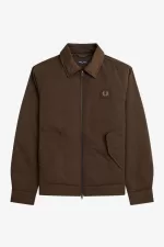 Fred Perry Quilted Zip Through Men’s Jackets Burnt Tobacco | VXFWZ0147