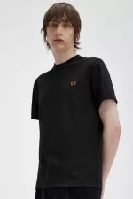 Fred Perry Rave Graphic Men’s T-Shirt Black | UKLOP7869