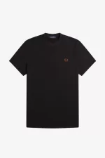 Fred Perry Rave Graphic Men’s T-Shirt Black | UKLOP7869