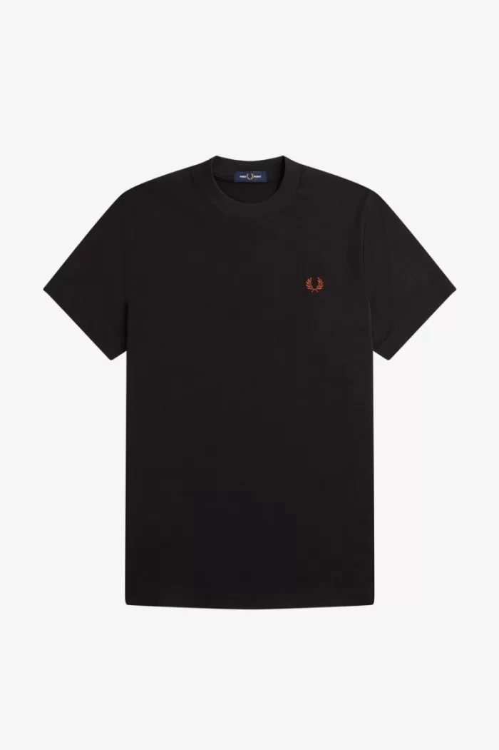 Fred Perry Rave Graphic Men’s T-Shirt Black | UKLOP7869