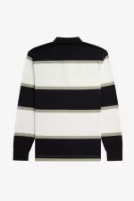 Fred Perry Relaxed Stripe Men’s Polo Shirt Snow White | BFGHY9528