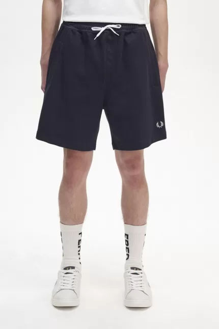 Fred Perry Reverse Tricot Men’s Shorts Navy | DHSUR0648