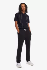 Fred Perry Reverse Tricot Track Men’s Pants Black | EIKFL1354