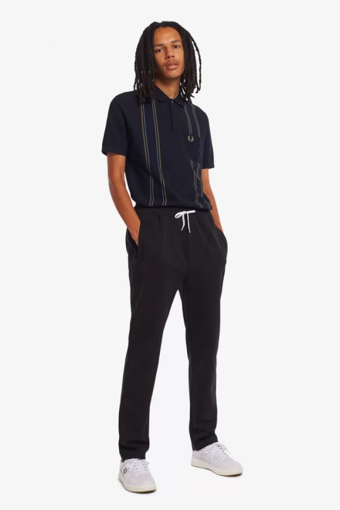 Fred Perry Reverse Tricot Track Men’s Pants Black | EIKFL1354