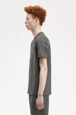 Fred Perry Ringer Men’s T-Shirt Field Green | IHMKB0123