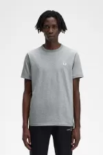 Fred Perry Ringer Men’s T-Shirt Grey | IJNLC4859