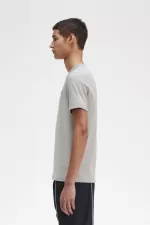 Fred Perry Ringer Men’s T-Shirt Grey | KBJIL5329