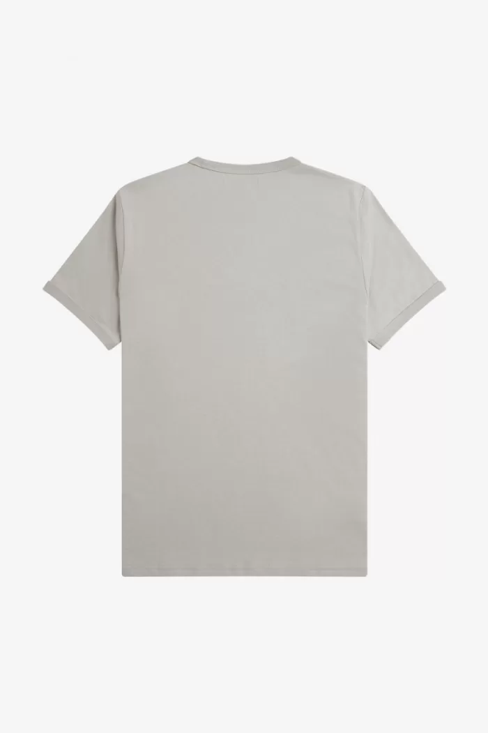 Fred Perry Ringer Men’s T-Shirt Grey | KBJIL5329