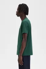 Fred Perry Ringer Men’s T-Shirt Ivy Green | MWXLH2986