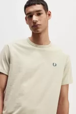 Fred Perry Ringer Men’s T-Shirt Light Mint | WIOCS1530