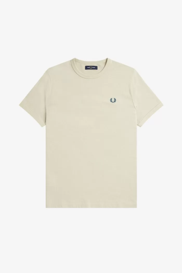 Fred Perry Ringer Men’s T-Shirt Light Mint | WIOCS1530