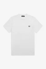 Fred Perry Ringer Men’s T-Shirt White | NDTPZ2810