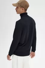 Fred Perry Roll Neck Men’s Jumper Black | CQIMT0132