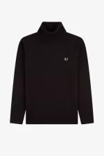 Fred Perry Roll Neck Men’s Jumper Black | SDPNB7649